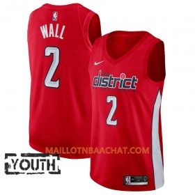 Maillot NBA Washington Wizards John Wall 2 2018-19 Nike Rouge Swingman - Enfant